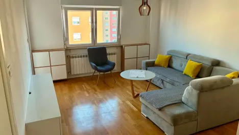 1 / 11 Се издава модерно опремен стан 49m² - Аеродром (Тобако 2)